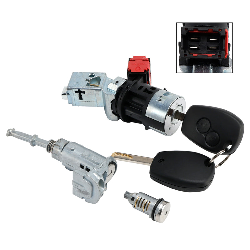 Ignition Lock cylinder W/2 Keys 806012544R For Renault Kangoo II Master III