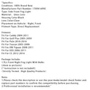 1 Pcs Front Right Fog Light  For Volkswagen Polo 2010-2014 Tiguan 2008-2011