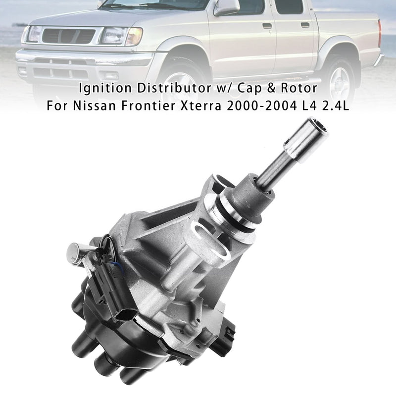 Ignition Distributor w/ Cap & Rotor For Nissan Frontier Xterra 2000-2004 L4 2.4L