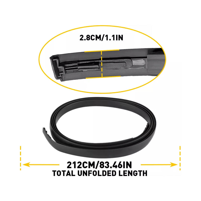 2PCS Roof Drip Molding Trim Center Left & Right Side Rubber For  Scion xB