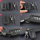 Leather Silicone Car Key Case Cover With Buckle For Toyota Camry