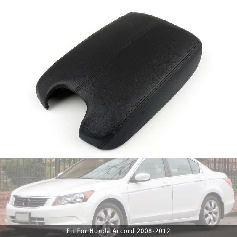 Black Leather Armrest Centre Console Lid For Honda Accord 2008-2012