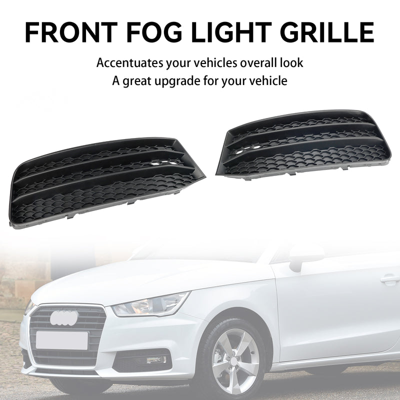 Audi A1 8X 2015-2018 2PCS Front Bumper Fog Light Cover Grill Grille