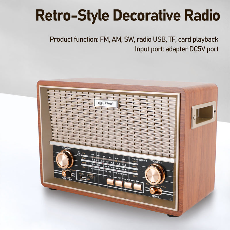 Retro-Style Decorative Radio Multifunction Music Player Bluetooth Speaker Radio