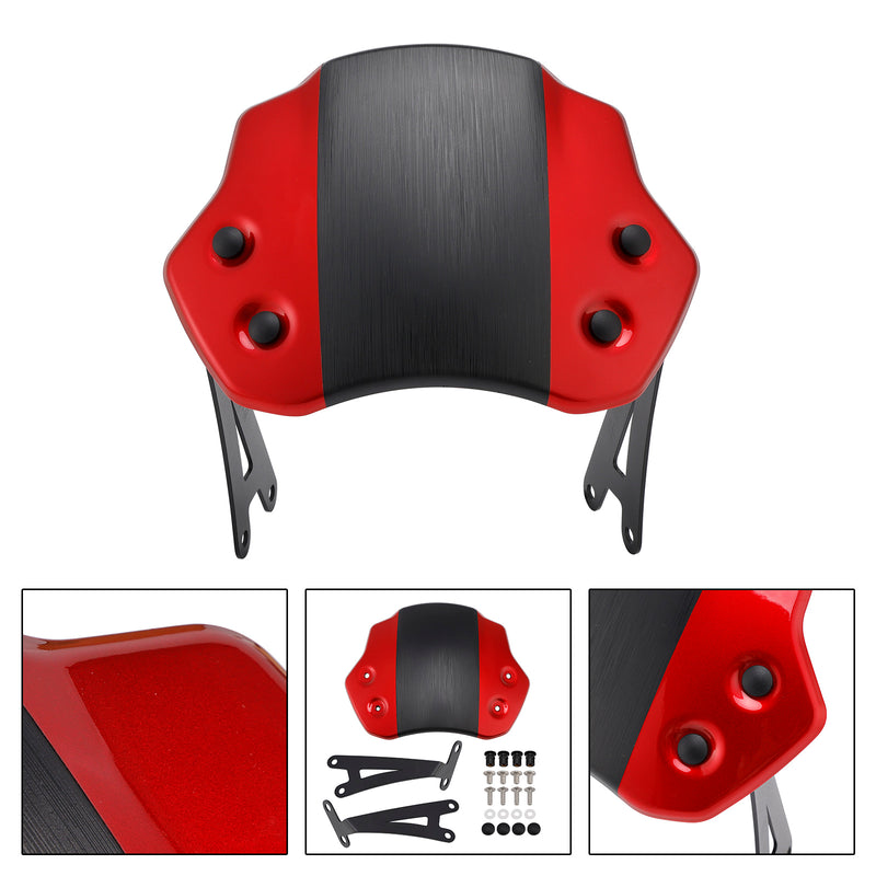 Motorcycle Windshield WindScreen fit for SCRAMBLER 400 X 2024-2025 Red