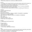 8090464 Rear Differential 3.46 Ratio For BMW F80 M3 F82 F83 M4 F87 M2