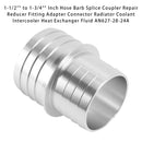 1-1/2" to 1-3/4" Inch Hose Barb Splice Coupler Repair Reducer Fitting Adapter