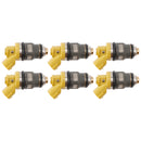 6PCS Fuel Injector 1001-87091 Fit Denso 650CC Fit Toyota Supra JZA80 2JZGTE 2JZ