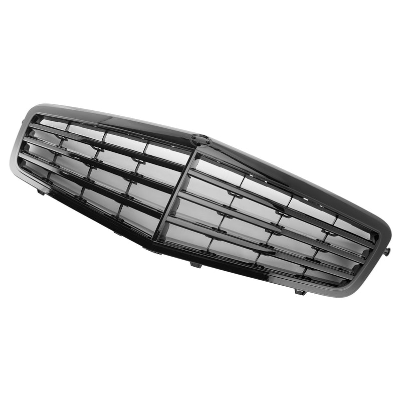 Black Front Grille Grill Fit Mercedes-Benz E Class W212 E350 E550 2010-2013
