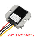 Waterproof DC 6V to 12V 1-3A Step-Up Power Supply Converter Regulator