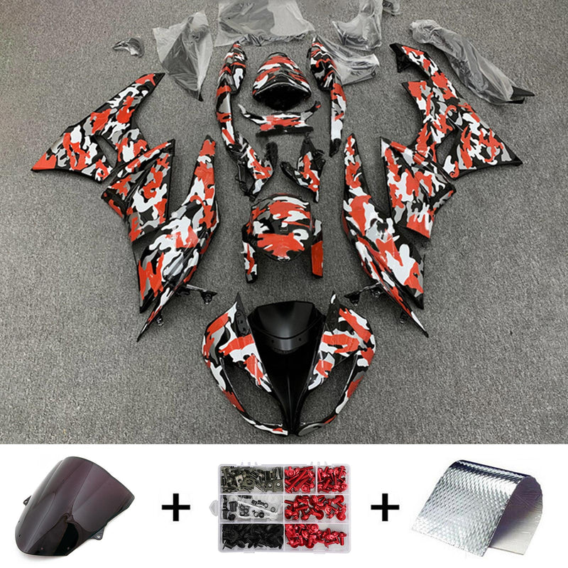 Amotopart Kawasaki ZX6R 636 2009-2012 Fairing Kit Bodywork Plastic ABS