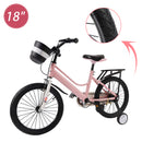 16"/18" Kids Bike for Boys and Girls with auxiliary wheels & Rack & Basket