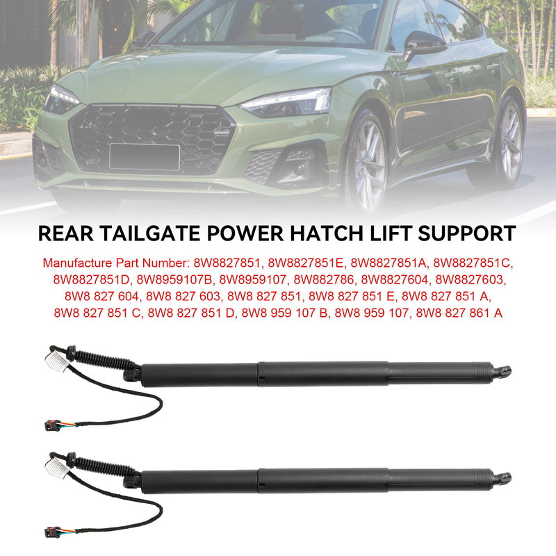 2PCS Electric Tailgate Lift 8W8827851 Fit Audi A5 Sportback 2016-2024 8W8959107