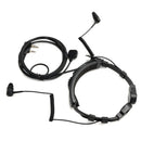 K-Head Telescopic Throat Vibration Mic Headset for TK-208 TK-220 TH-D7 TH-F6