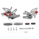 ALUMINUM ADJUSTABLE REAR SET REARSET FOR KAWASAKI ZX636 NINJA ZX-6R 2021-2024