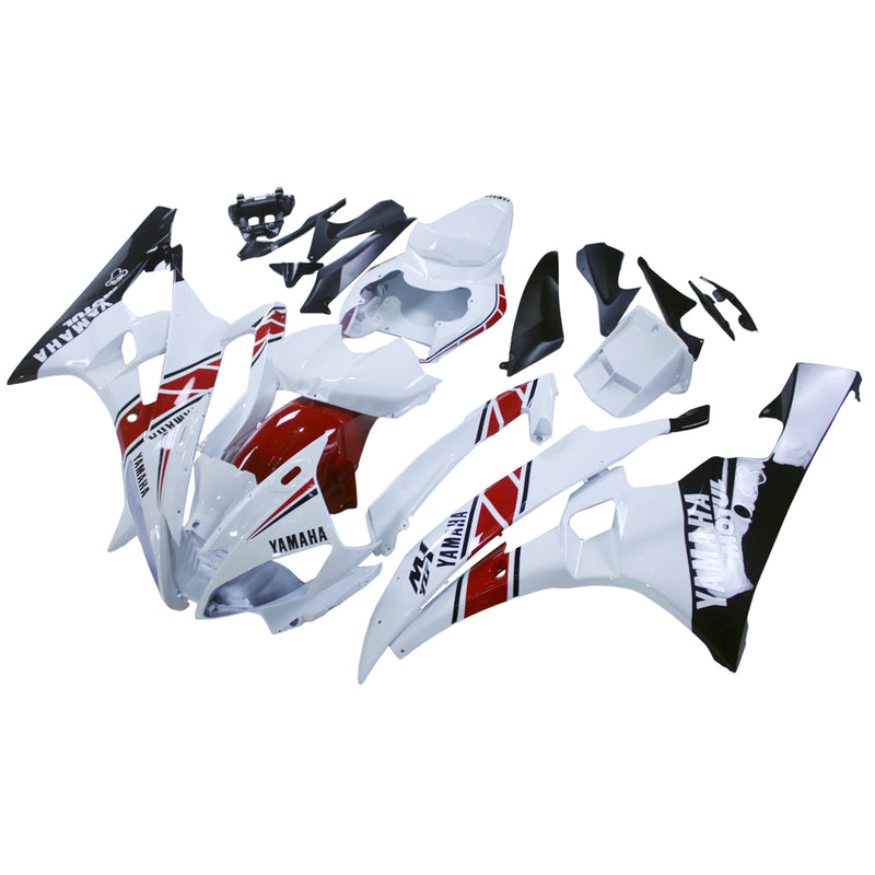 Fairings 2006-2007 Yamaha YZF-R6 White Red Black R6  Generic