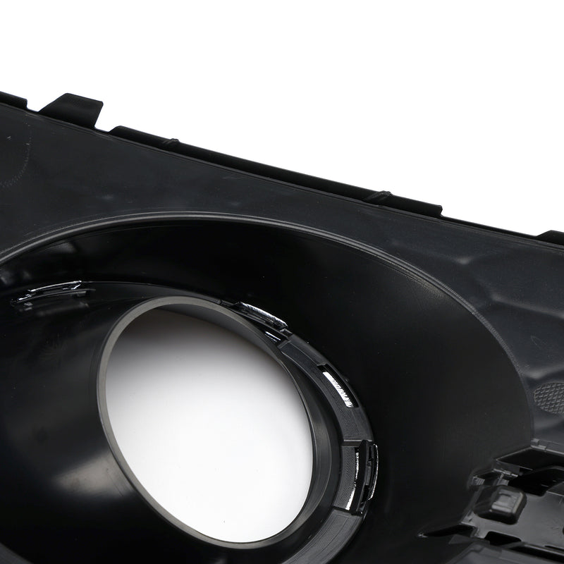 Black Front Bumper Fog Light Grille Cover Bezel Fit Audi A7 S-Line S7 2012-2015
