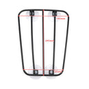 Classic Style Motorcycle Black Universal Parcel Tank Rack Carrier w/Suction Cups