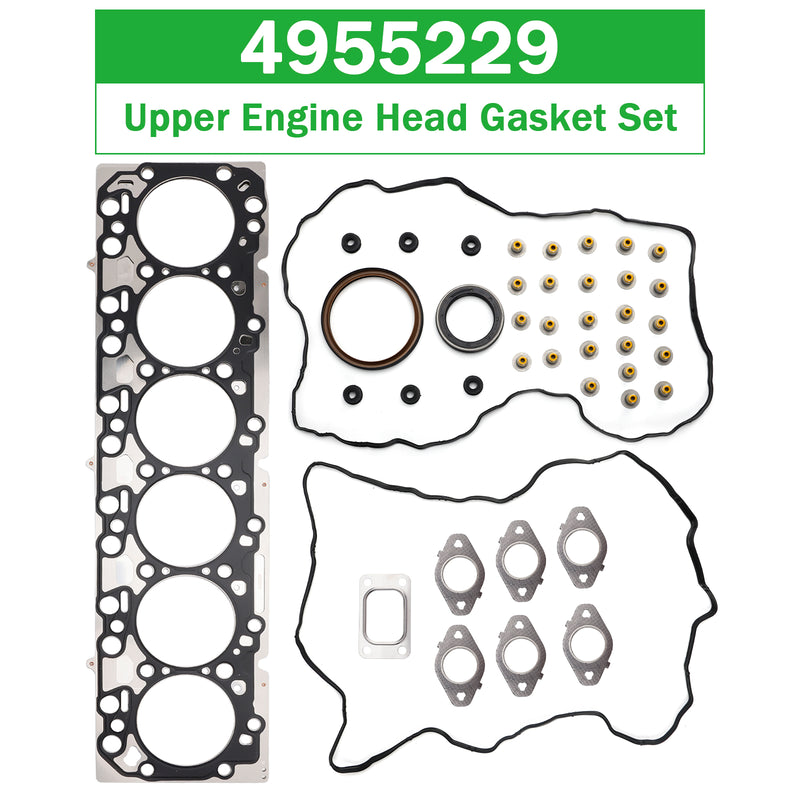 4955229 Upper Engine Head Gasket Set for Cummins EPA10 6.7L ISB QSB Engines