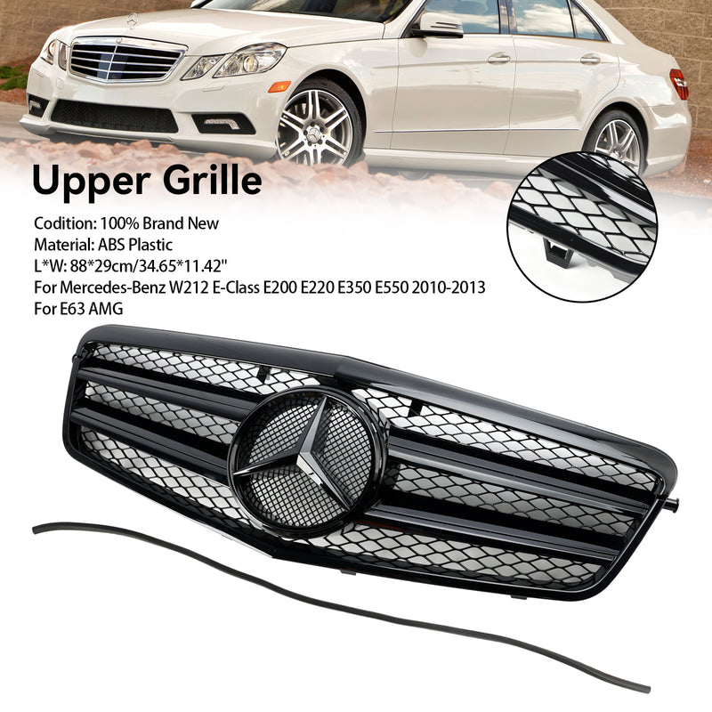 Front Bumper Grille Grill Fit Mercedes Benz E Class W212 E350 E550 2010-2013