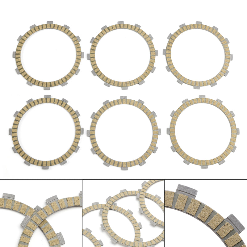 Clutch Friction Plate Kit for Kawasaki KR250 KR-I 1988-1989 KR-IR 1989-1990