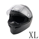 DOT Motorcycle Helmet Adult Street Full Face Orange Matte black
