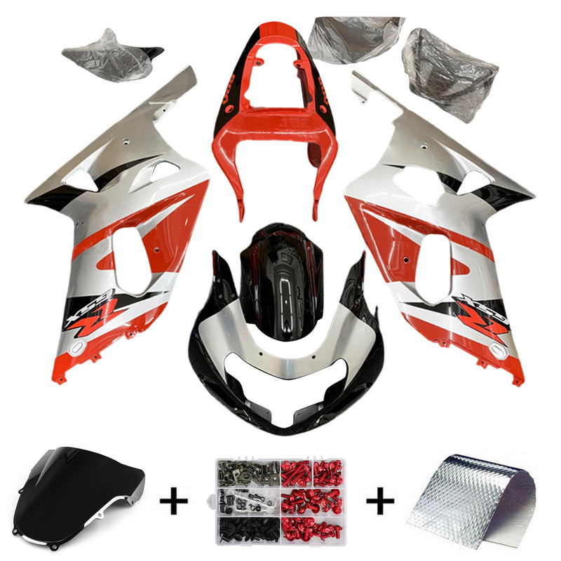 Amotopart Suzuki GSXR600 GSXR750 2001-2003 K1 Fairing Kit Bodywork Plastic ABS