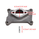 2044 One Natural Aluminum Performance Carburetor Adapter 2044