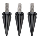 3X BLACK 1/2"-20 WINDSHIELD FAIRING MOUNTING SPIKE BOLTS FOR TOURING 1996-2013