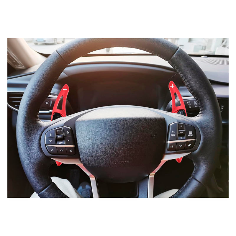 Steering Wheel Paddle Shifter Extension For Ford Explorer 13-19 Aluminium Red