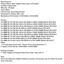 2014-2019 BMW X6 F16 F86 SUV M 4395ccm 575HP 423KW (Petrol) 2PCS Tailgate Power Lift Support 51247434043 51247434044