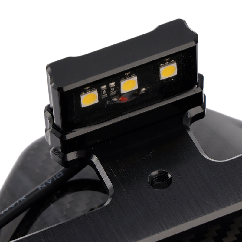 Real Carbon Fiber Rear Fender Bracket LED For Honda CBR650R CB650R 24-25