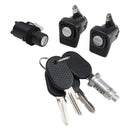 Right and Left Door Lock Kit + Bonnet + Cylinder + 4 Keys For Fiat Panda 85/104