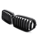 Gloss Black Front Grill Grille W/Camera Fit BMW 5-Series LCI G30 G31 2021-2022