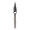 3 Spiked Windshield Bolts Silver For Electra Glide Tri Glide Street Glide 14-25