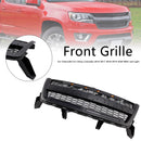 Matte Black Front Bumper Grille Grill Fit Chevy Colorado 2016-2020 W//LED