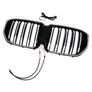 2024+ Fit BMW G05 LCI X5 Double Line W/LED Black Front Bumper Grille Grill