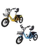 Electric Tricycle with IPX7 Display 18" 7 Speed 48V 13AH 350W (peak 525W)