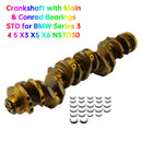 Crankshaft with Main & Conrod Bearings STD for BMW Series 3 4 5 X3 X5 X6 N57D30