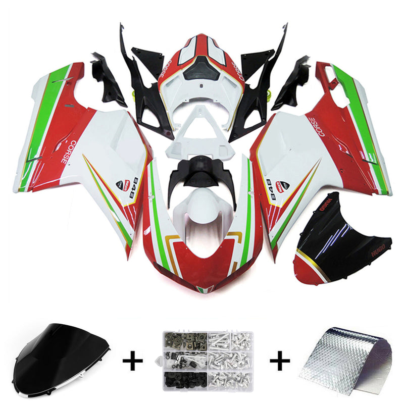 Ducati 1098 1198 848 2007-2011 Fairing Kit Bodywork ABS