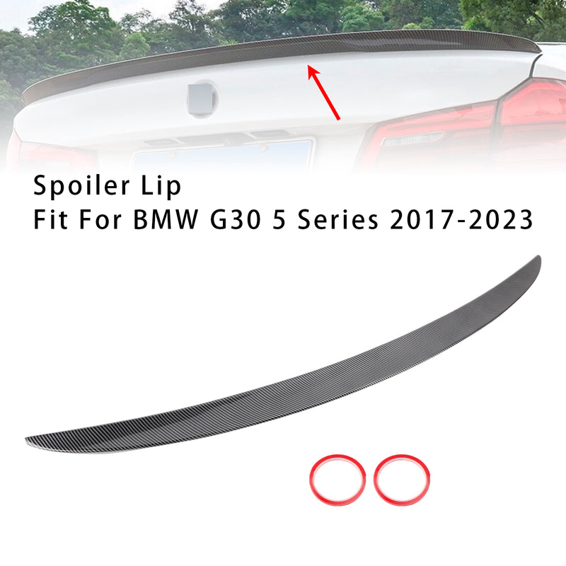 Carbon Fiber Style Rear Trunk Spoiler Wing For BMW G30 G38 F90 M5 MP 2017-2023