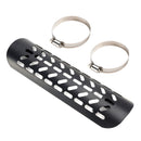 Exhaust Side Bracker Cover Steel Decorative Cover Fit Motorcycle Scooter Cub BlackD