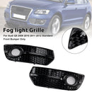 2PCS Front Bumper Grill Fog Light Lamp Covers Fit Audi Q5 2009-2012