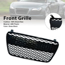2011 For Audi R8 Front Henycomb Bumper Grille Grill Gloss Black