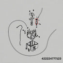 ThermoBlock Inlet Connector & Seal & Spacer & Fork D8mm Kit Of Water Heating Element Fit For Philips Coffee Machine 422224777123