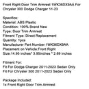 Front Right Door Trim Armrest 1WK36DX9AA For Chrysler 300 Dodge Charger 11-23