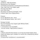 Pair Front Bumper Turn Signal Light Without Bulbs For VW Beetle 12-19 5C5953041A