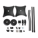 Set Of 2 Universal Surround Sound Adjustable Height Speaker Stand Bracket