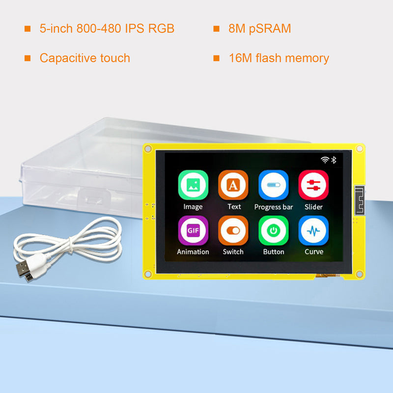 ESP32-S3 Development Board 5" 7" LCD Capacitive Screen Wifi Bluetooth MCU LVGL