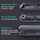 30 Magnetic Drill Bits Electric Torque 0.35N.m Electronic Products Cell Phone Camera Laptop Watch Repair Tool Magnetic Storage Rechargeable Electric Screwdriver 360° Shadowless Built-in LED Lights Mini Electric Screwdriver
